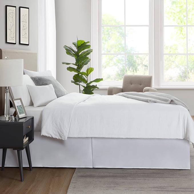 Nestl White Full Bed Skirt - Image 7