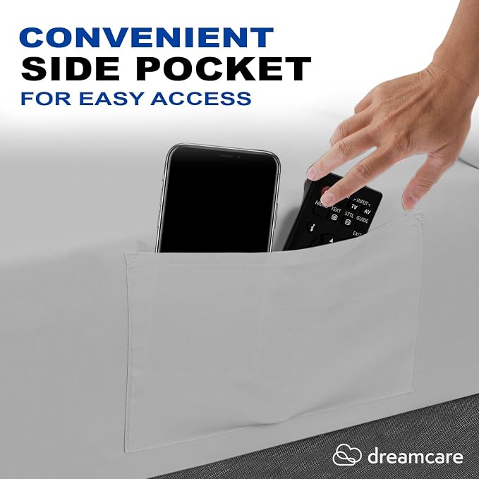 DREAMCARE California King Sheet Sets – 4 pcs Cooling Sheets – up to 21” Deep - Image 4
