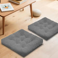 Meditation Floor Pillow Set of 2, Square Large Pillows Seating by Unknown