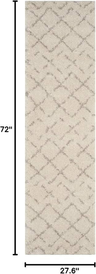 SAFAVIEH Arizona Shag Collection Runner Rug - Image 2
