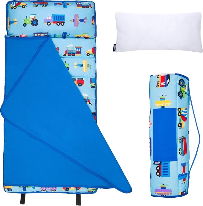 Wildkin 43-inch Kids Nap Mat – Soft Microfiber Toddler Sleeping Mat by Wildkin