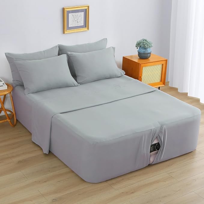 Air Mattress Sheet Set for 16-24 Inch Air Beds Queen Size, Deep Pocket Fitted by Antranfour