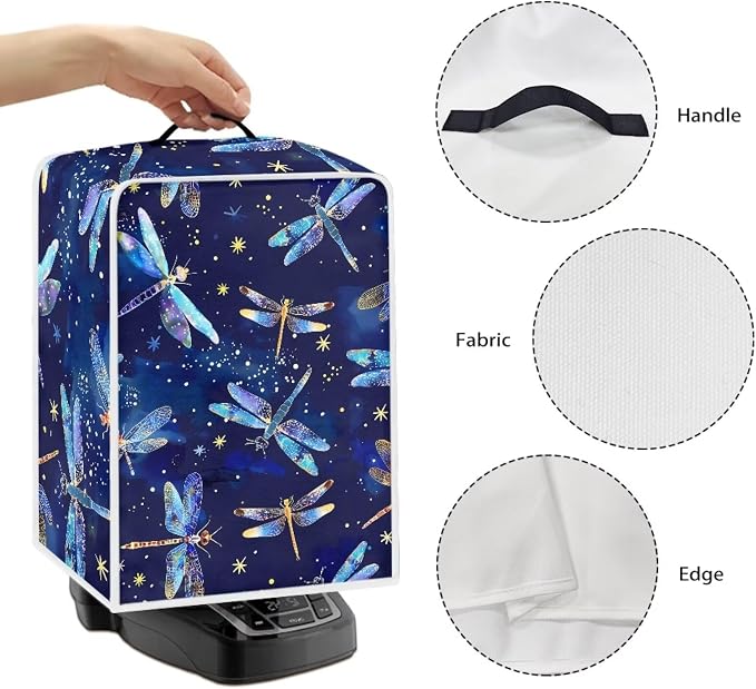 Mumeson Dragonfly Pattern Coffee Maker Cover Fingerprint Protection Cover - Image 4