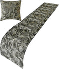 The HomeCentric King/Queen/Twin Grey Decorative Bed Runner King 90"x18" Bed by TheHomeCentric