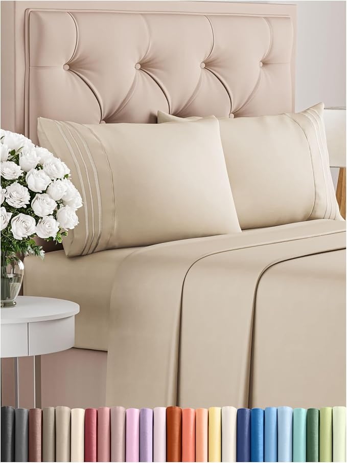 Cal King Size 4 Piece Sheet Set by CGKUnlimited