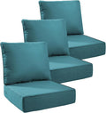 Luxury 6" Outdoor Cushions for Patio Furniture, Fade Resistant Couch Chair by Pugire