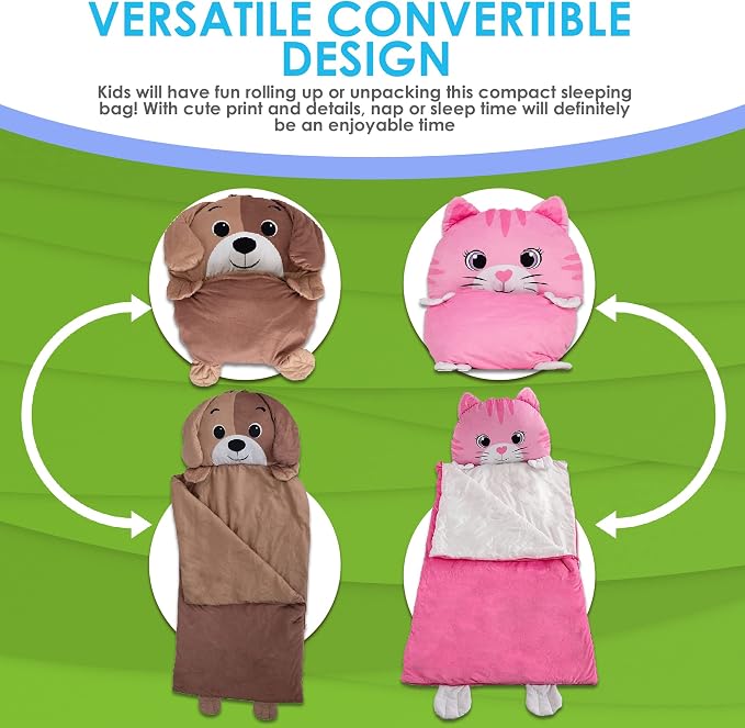 Kid's Nap Buddies Character Preschool Nap Mat, Toddler Sleeping Bag - Image 6