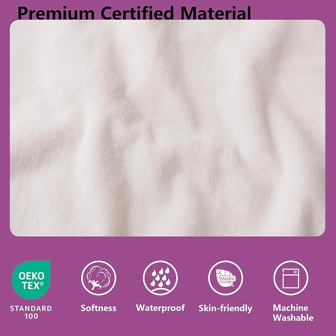 Waterproof Blanket for Bed, Leak Proof Dog Couch Blankets Reversible, Pet Throw - Image 2