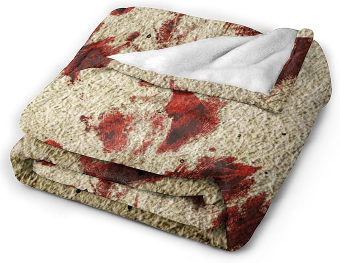 HGOD DESIGNS Bloody Hand Flannel Fleece Bed Blanket Throw Blanket Lightweight - Image 4