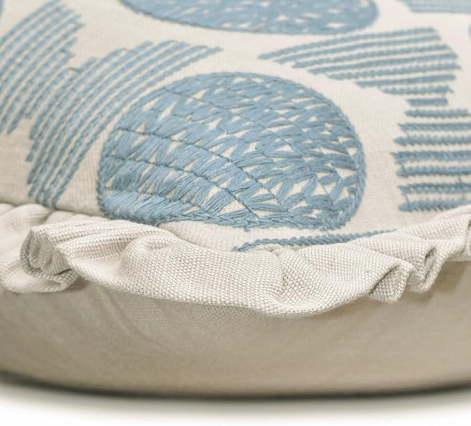 The HomeCentric King/Queen/Twin Blue Decorative Bed Runner Twin 53"x18" Bed - Image 8