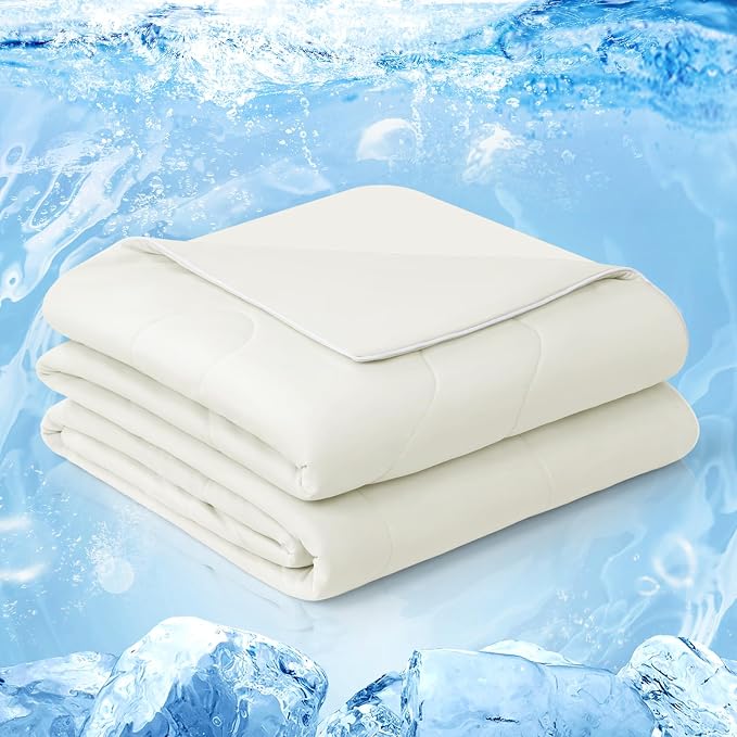 EASELAND Cooling Comforter Twin, Cold Touch Fabric Absorbs Body Heat, by EASELAND