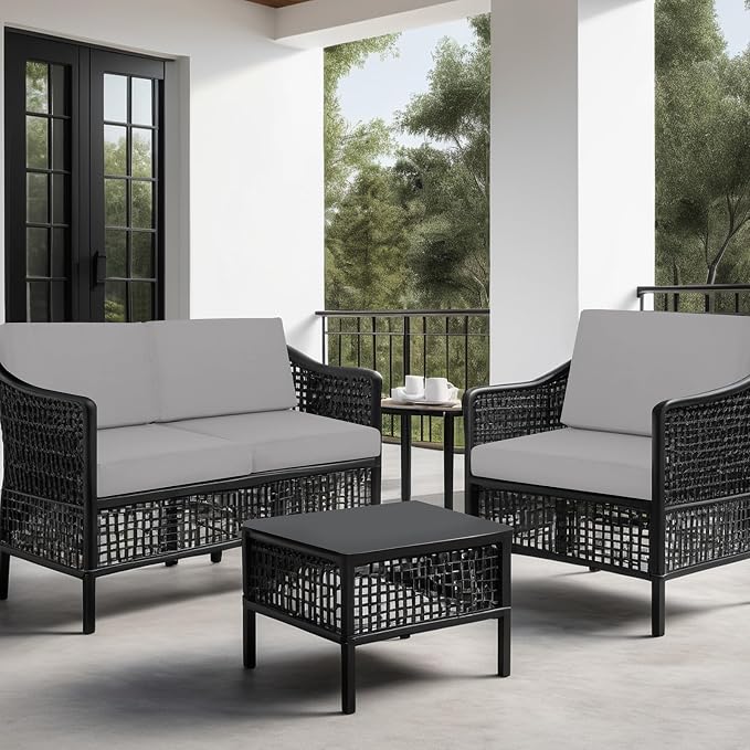 idee-home Outdoor Cushions for Patio Furniture, Outdoor Seat Cushion, - Image 4