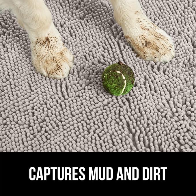GORILLA GRIP SOAKSTOPPER Dog Door Mat, 70x24 Machine Washable Rug Absorbent - Image 3