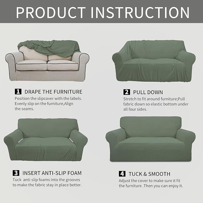 Easy-Going Stretch Oversized Sofa Slipcover 1-Piece Sofa Cover Furniture - Image 8