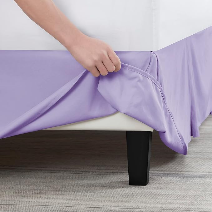 Nestl Lavender Bed Skirt Cal King Size - Image 5