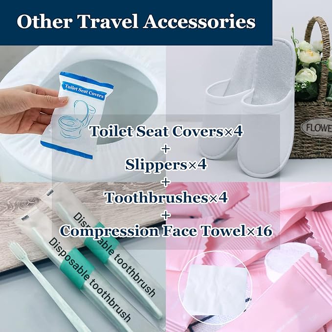 Extguds Disposable Travel Set : Bed Sheet×2+Duvet Cover×2+Pillow case×4+Bath - Image 4