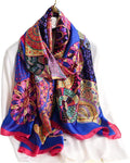 Fashion Scarves Scarf 100% Silk Feeling Scarf Silk Like Scarves Long by Myneiyi