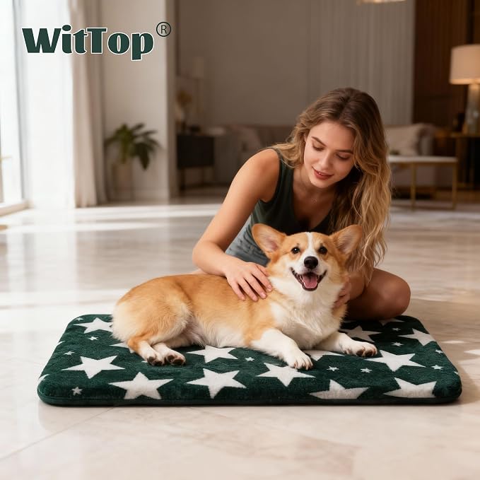 Washable Dog Bed Plush Orthopedic Outdoor Crate Mat - Image 6