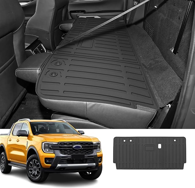 Custom for 2019-2025 Ford Ranger Rear Seat Backrest Mats All Weather TPE - Image 2