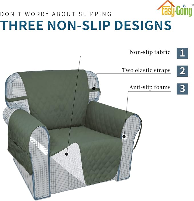 Easy-Going Waterproof Oversized Loveseat Covers Leakproof Couch Cover - Image 4