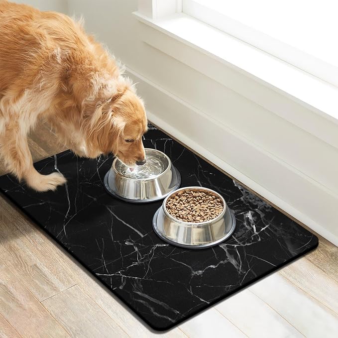 Dog Food Mats for Floors Absorbent, Pet Cat Food Mat - Image 6