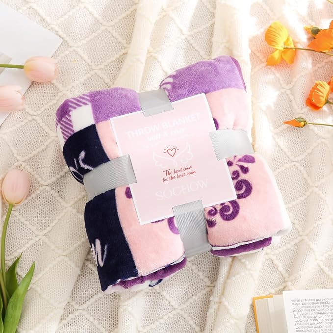 SOCHOW Giftable Throw Blanket for Mom, Super Soft and Cozy Gift for Birthday - Image 4