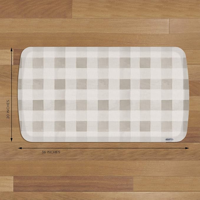 GelPro Elite Premium Gel + Foam 3/4" Thick Anti-Fatigue Floor Mat, Farmhouse Tan - Image 6
