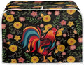 ZFRXIGN Sunflower Chicken Toaster Cover 2 Slice Wide Slot Toaster Rooster Cover by ZFRXIGN