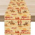Western Cowboy Table Runner by Unknown