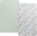 Dot Bassinet Sheet Set 2 Pack Stretch Fitted Bedside Sleeper Bassinet Sheets by Bilokonda