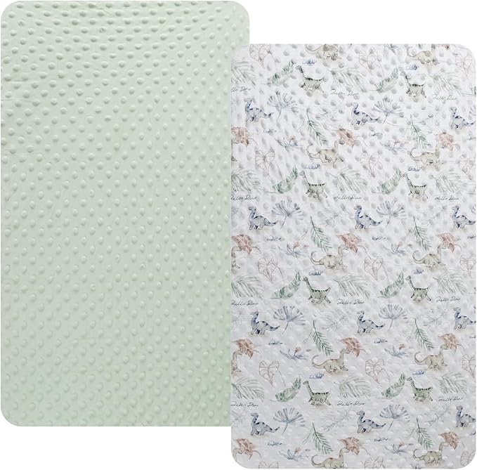 Dot Bassinet Sheet Set 2 Pack Stretch Fitted Bedside Sleeper Bassinet Sheets by Bilokonda