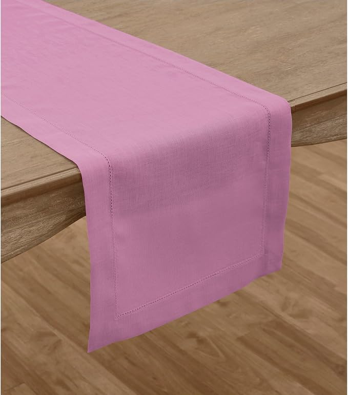 Solino Home Linen Violet Table Runner 90 Inches Long - Image 2