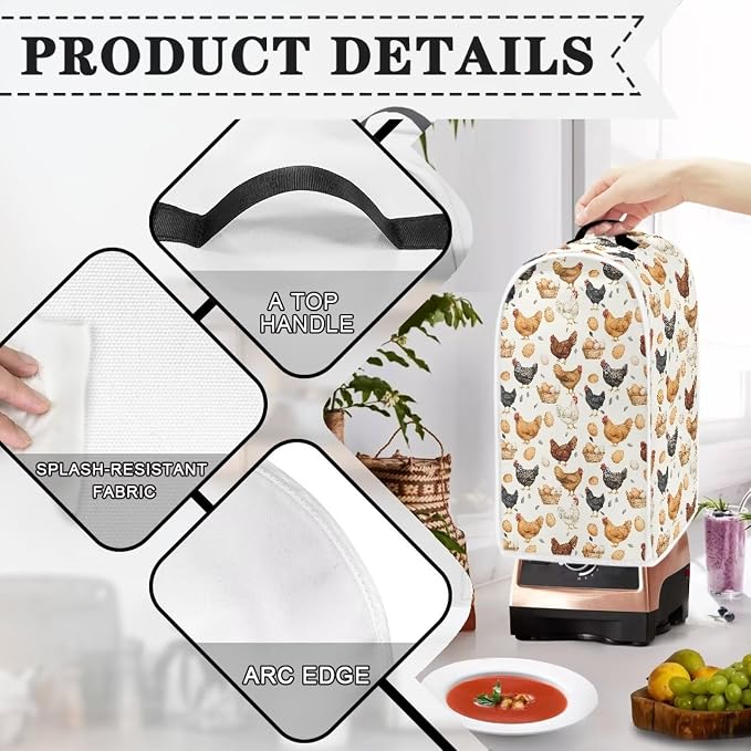 Print Blender Covers for Women Dust Cover Stand Mixer Appliance Cover Kitchen - Image 4
