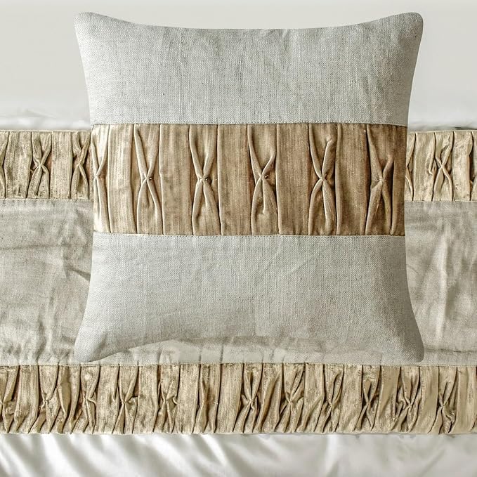 The HomeCentric King/Queen/Twin Brown Luxury Queen 74"x18" Bed Runner - Image 3