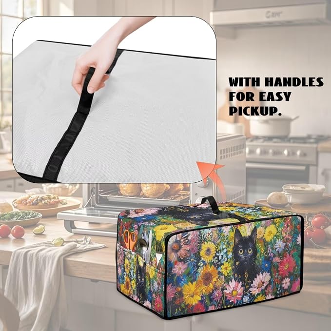 Microwave Oven Dust Cover Heavy Duty Microwave Oven Cover Waterproof Dust-Proof - Image 5
