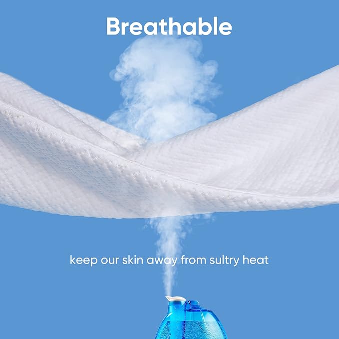 Hanherry 100% Waterproof Mattress Protector Queen Size, Mattress Cover 3D Air - Image 5