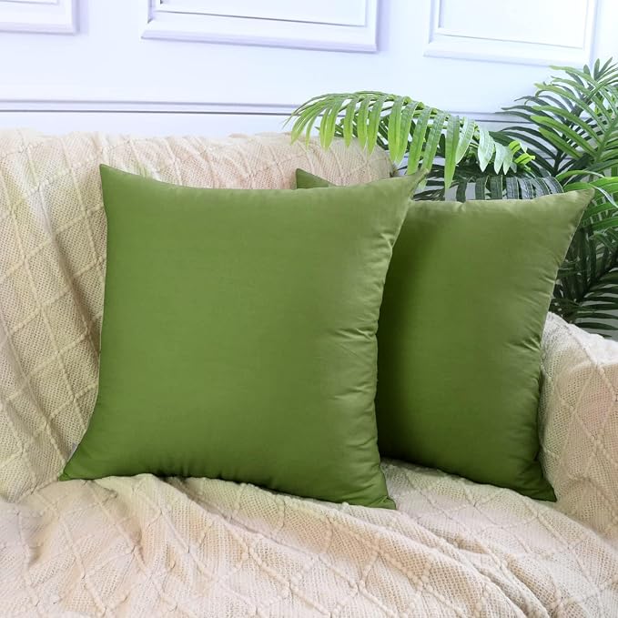 Thmyo 4-Pack 100% Cotton Comfortable Solid Decorative Throw Pillow Case - Image 2