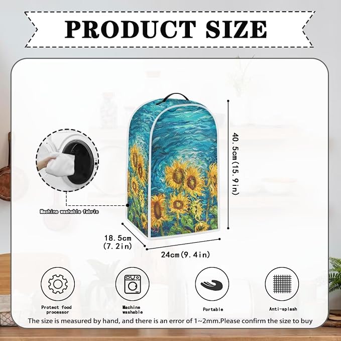 Sunflower Pattern Blender Dust Cover - Image 6