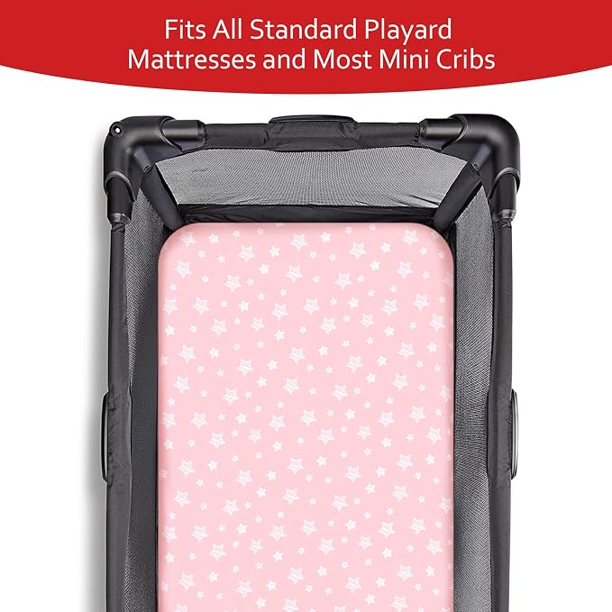 Pack and Play Sheets & Waterproof Terry Pack N Play Mattress Protector Pad - Image 5