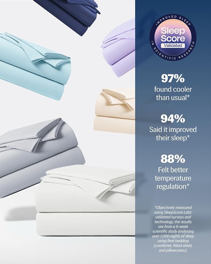 REST® Evercool®+ Starter Sheet Set, Breathable Bed Sheets - Image 8