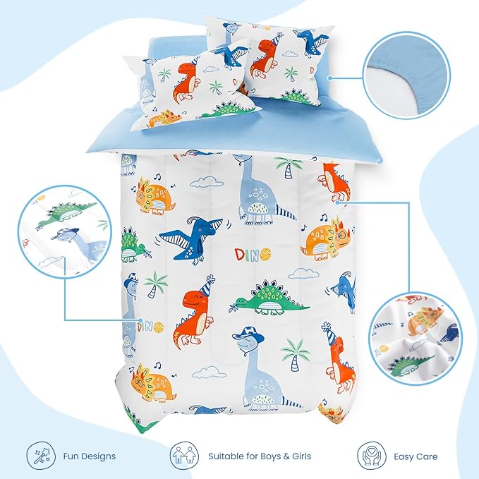 SANDJEST Dinosaurs Bedding Twin Set - Image 2