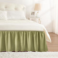 RIMELA Sage Green Bed Skirt Queen Size 15 Inch Drop, Elastic Bed Skirting by RIMELABedSkirt