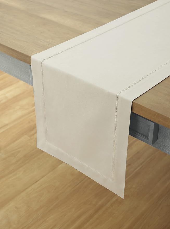 Solino Home Cotton Linen Table Runner 72 Inches Long - Image 2