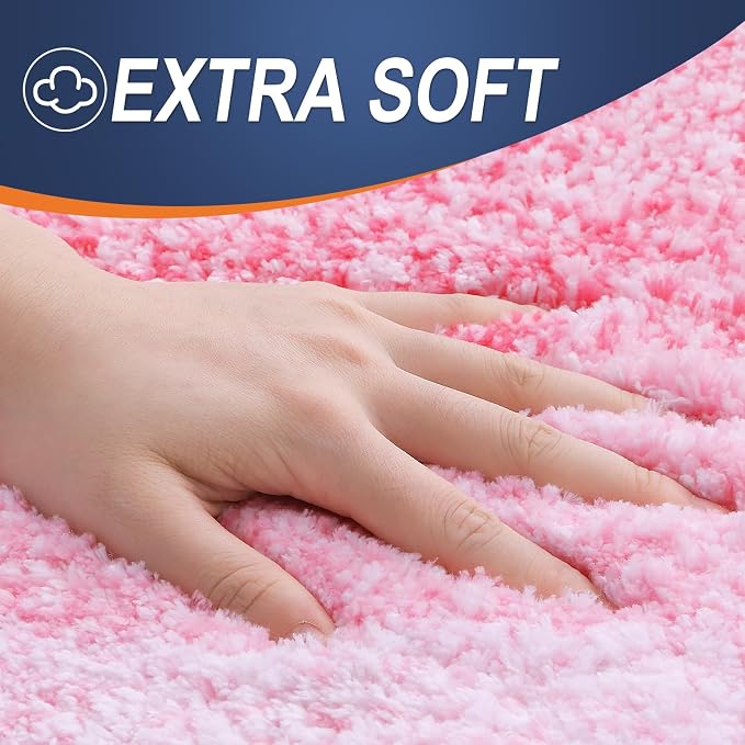 OLANLY Bathroom Runner Rugs 59x17, Extra Soft Absorbent Microfiber Bath Rugs - Image 2