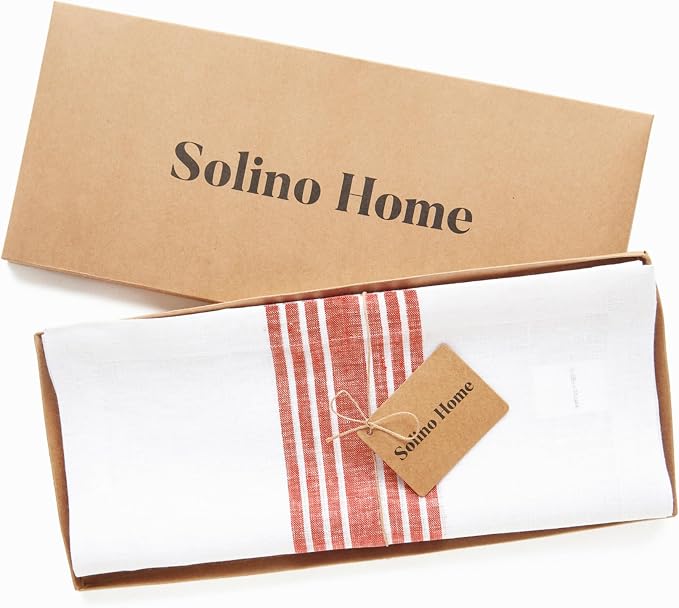Solino Home Linen Striped Table Runner 90 Inches Long - Image 5