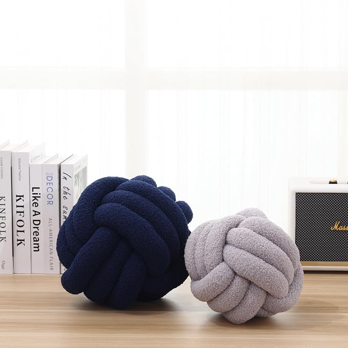 Petrella Knot Pillow Ball Round Throw Pillows Home Decor Cushion Decorative - Image 7