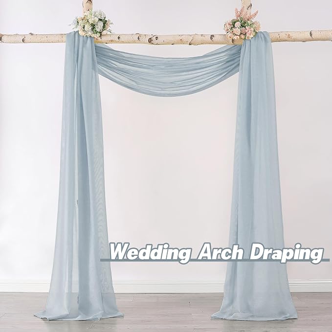 DONREN Sheer Scarf Curtain for Bedroom - Image 2