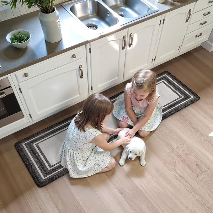 KIMODE Anti Fatigue Kitchen Mat, Cushioned Farmhouse Kitchen Runner, Non Slip - Image 8