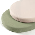 lulumoon Baby Muslin Bassinet Sheets: Cotton Bassinet Sheets Neutral by Lulumoon