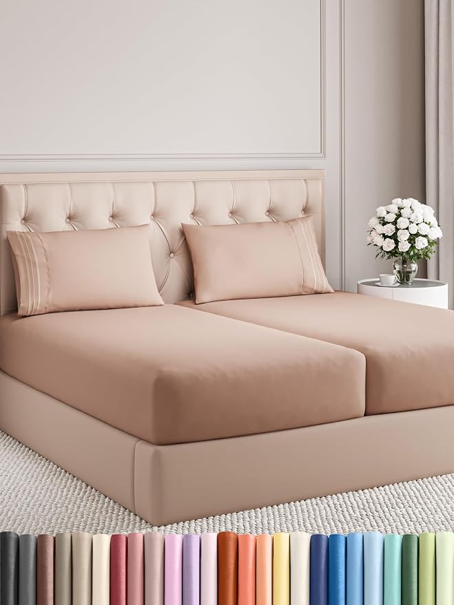 Split King Size 5 Piece Sheet Set by CGKUnlimited
